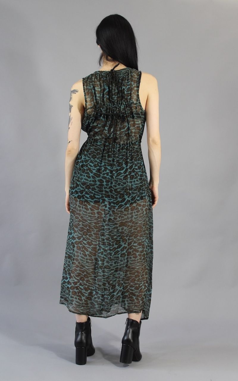 Archive Leopard Chiffon Dress