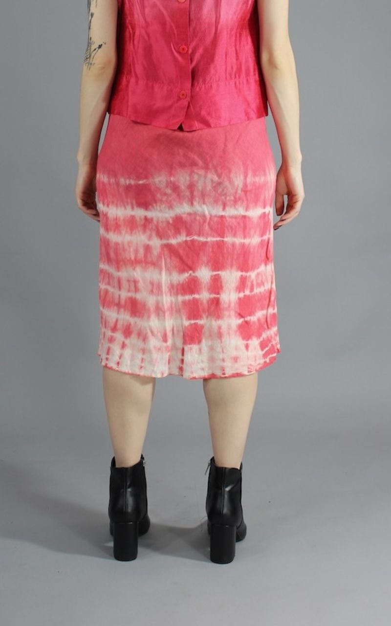 Archive Linen Drawstring Skirt Cherry