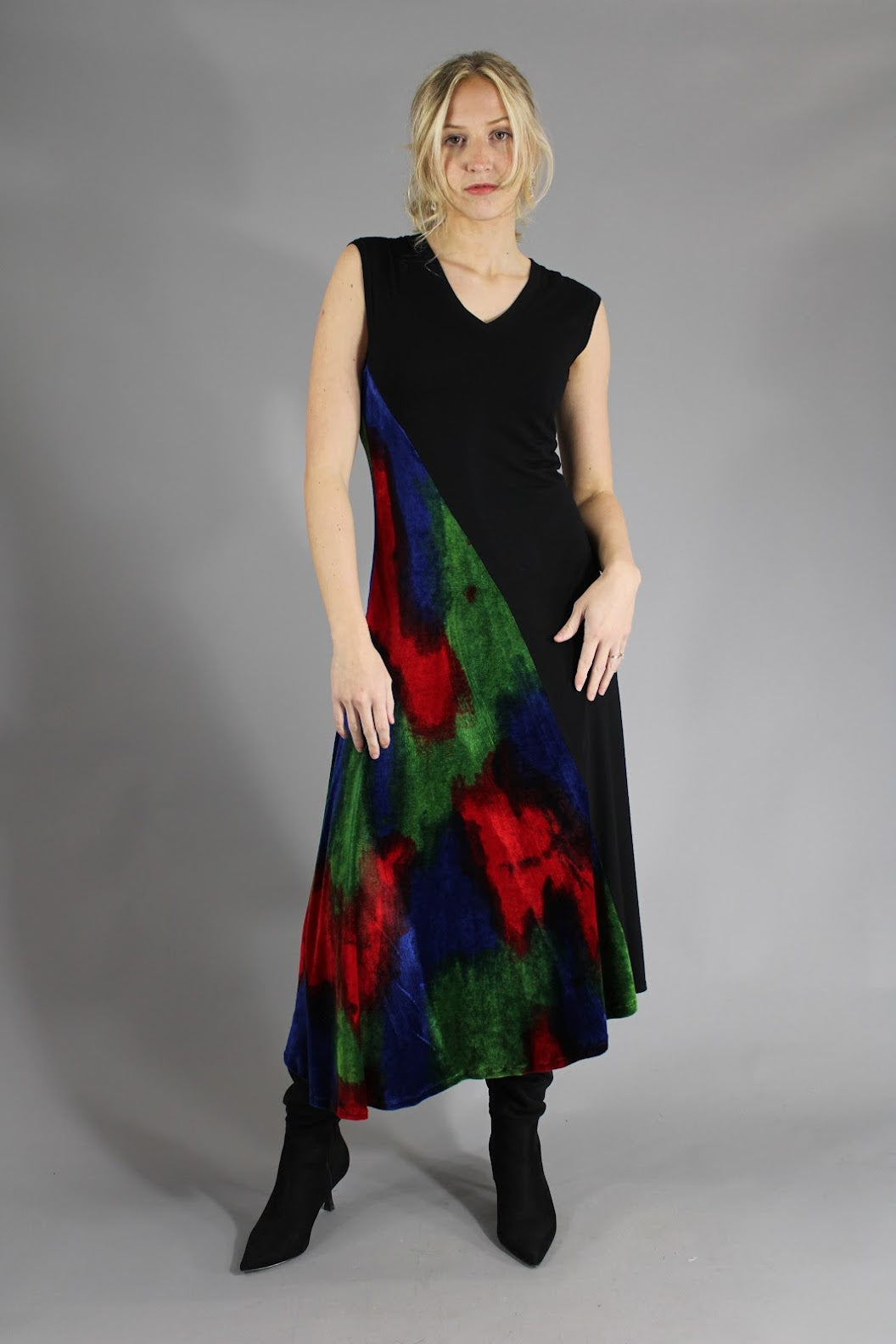 Archive Painted Velvet Betsy Dress