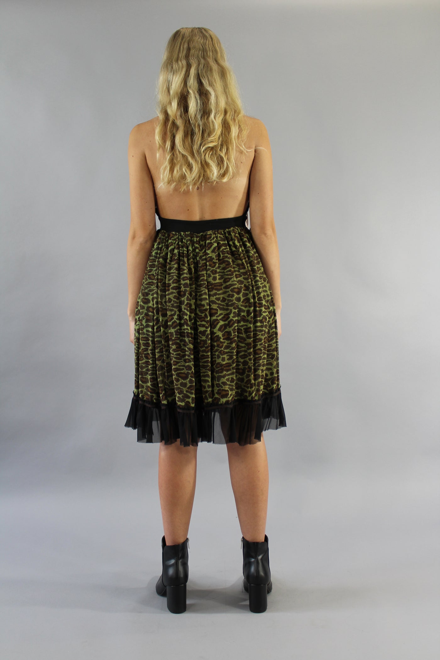 Archive Leopard Halter Dress