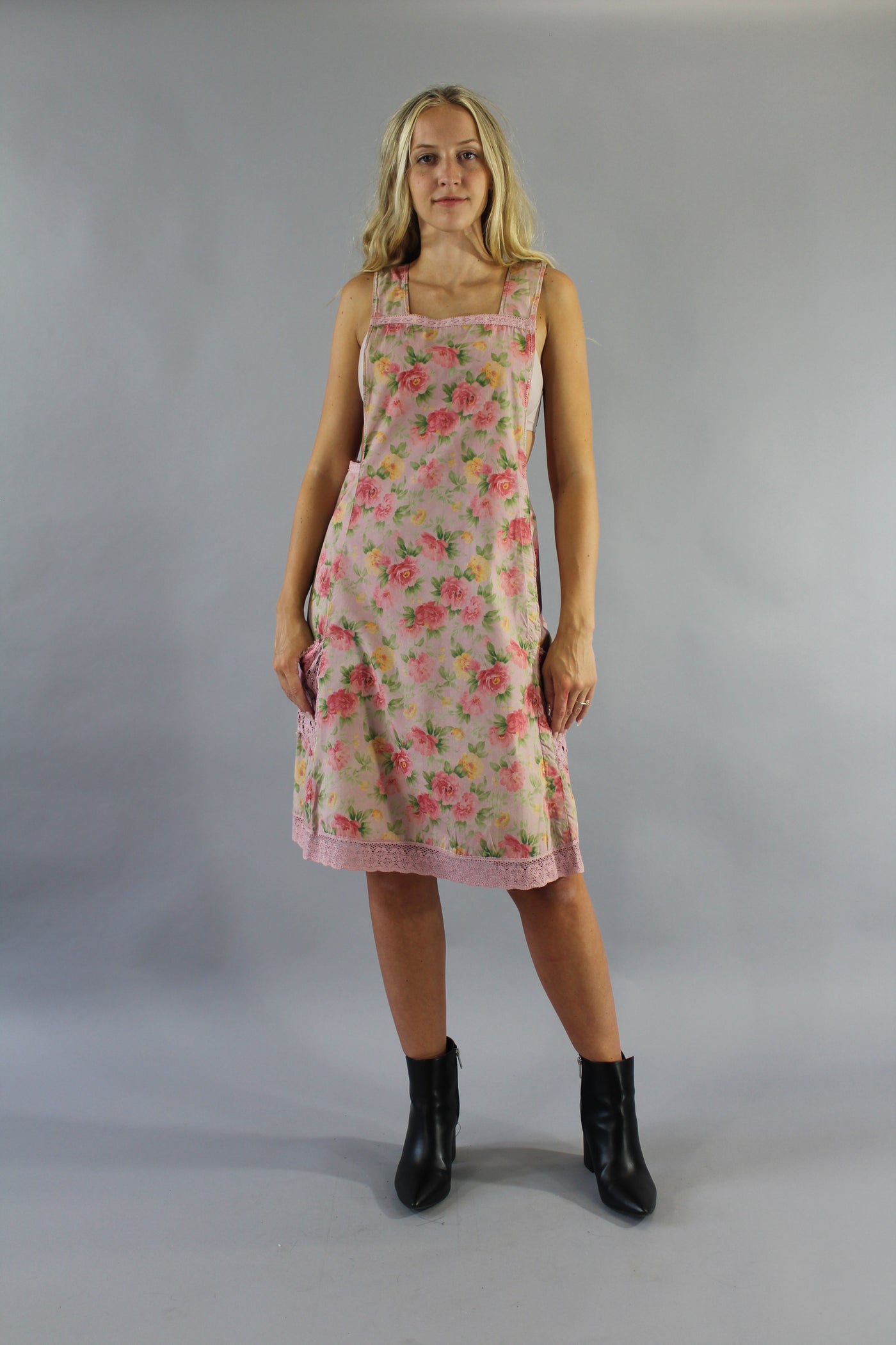 Archive Floral Apron Dress