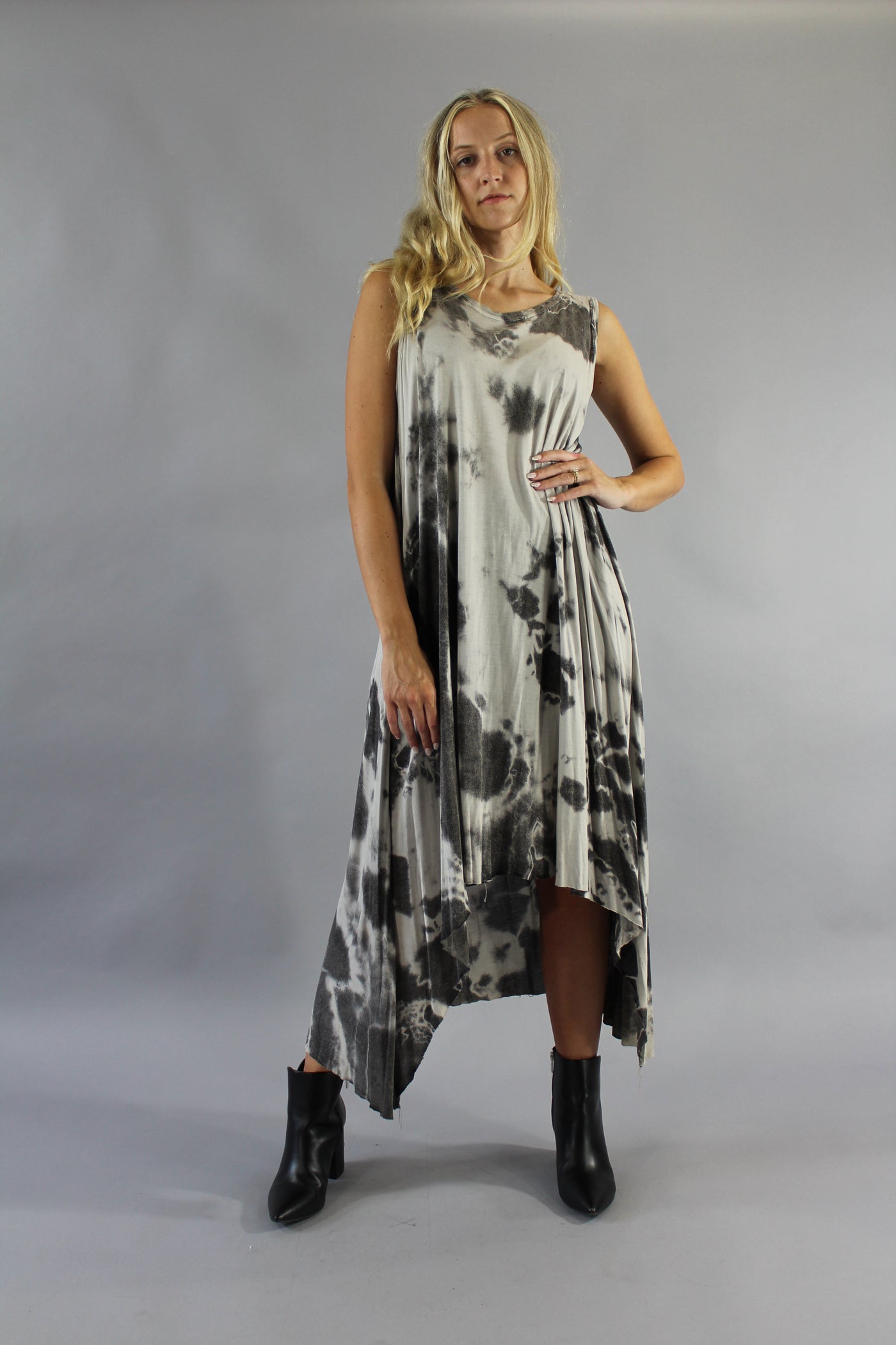 Archive Sleeveless High Low Dress