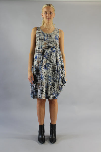 Archive Grid Bubble Dress