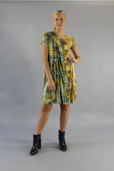 Archive Folded Grid Dress