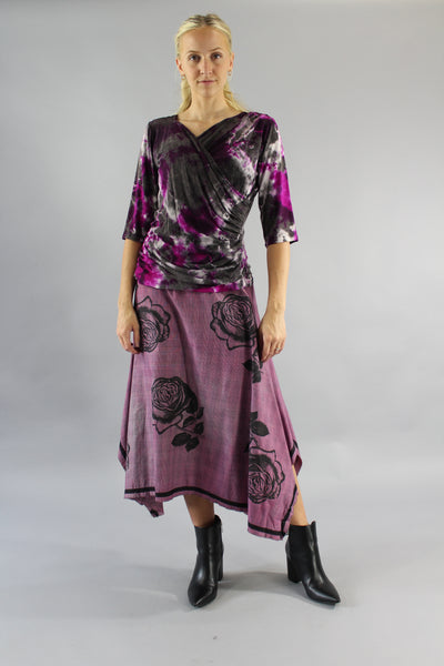 Archive Plaid Rose Skirt