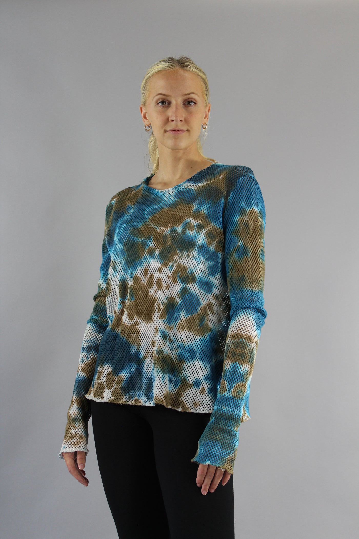 Archive  Net Crop Top Blue