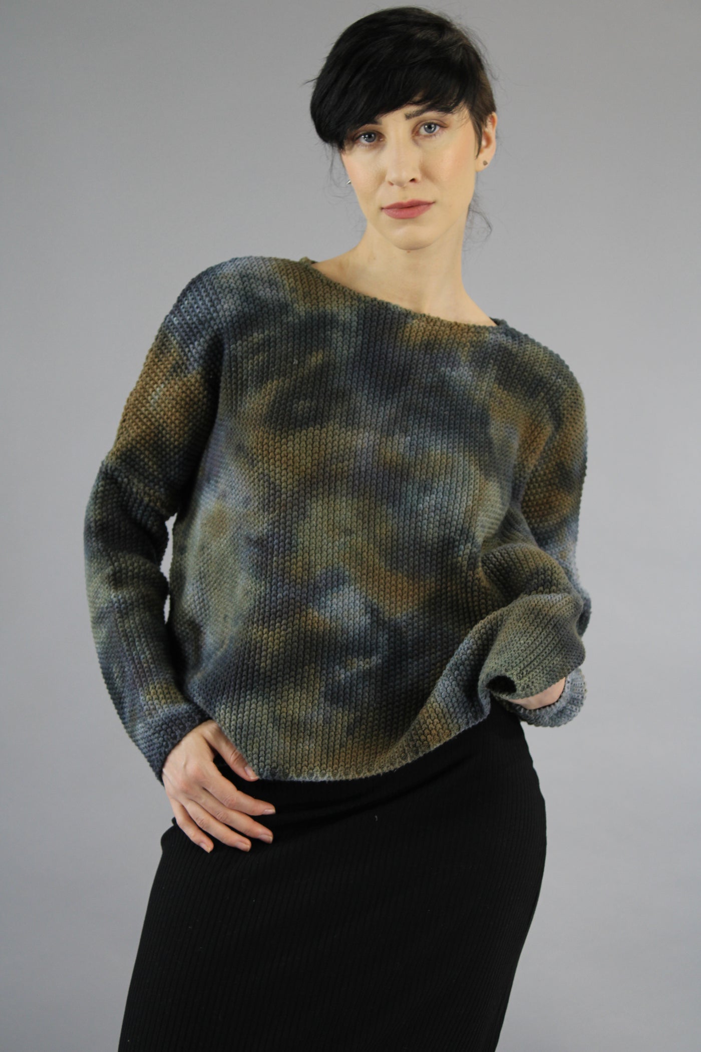 Shaker Sweater Grey Smoosh