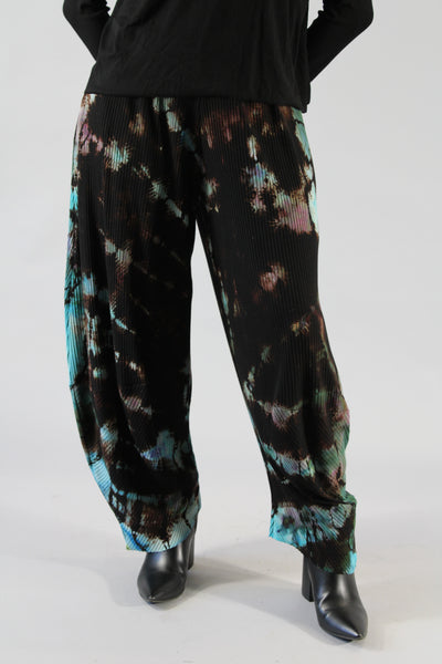 Rib Latern Pant Spiral Blue