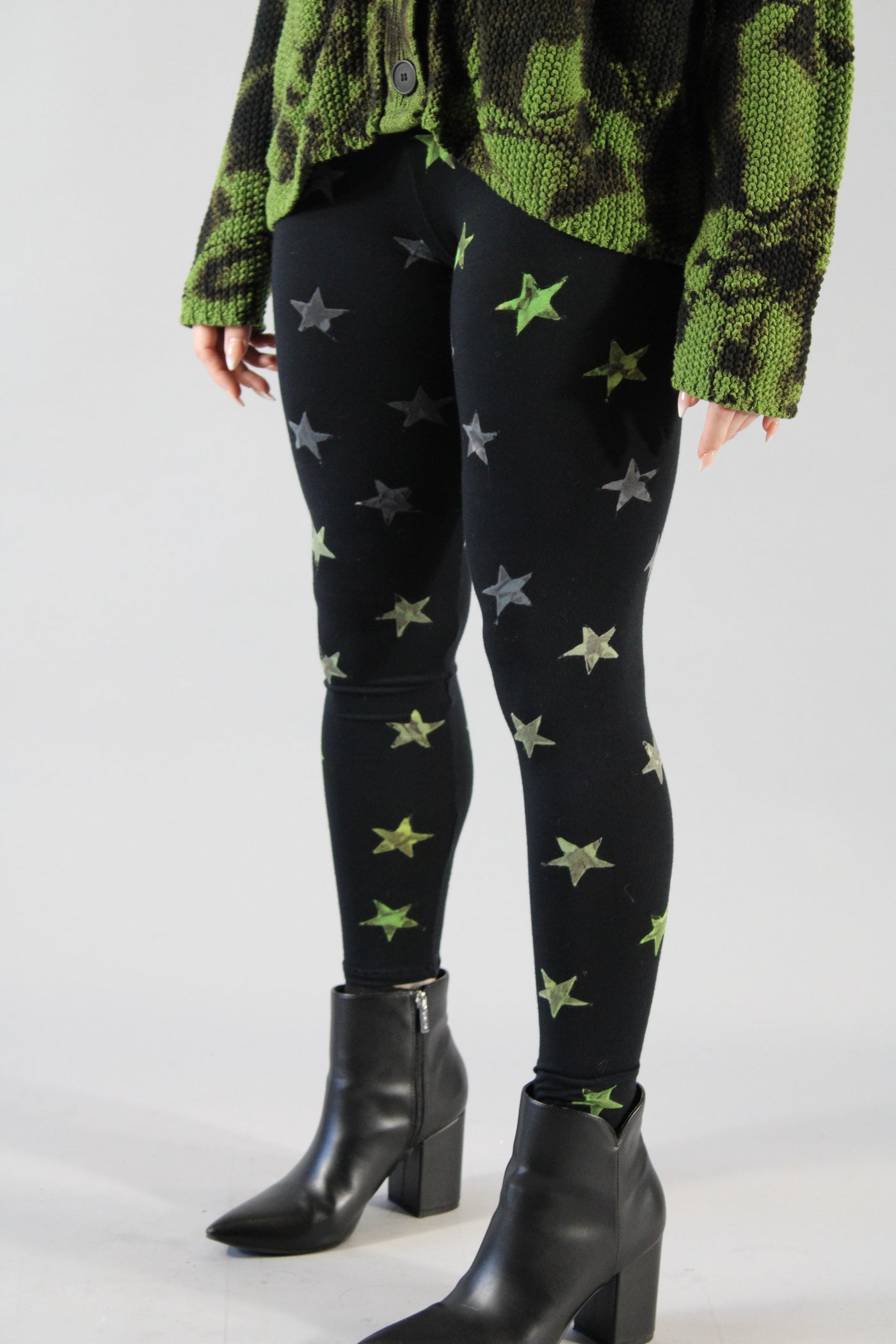 Straight Leggings Star Green