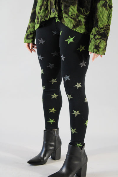 Straight Leggings Star Green