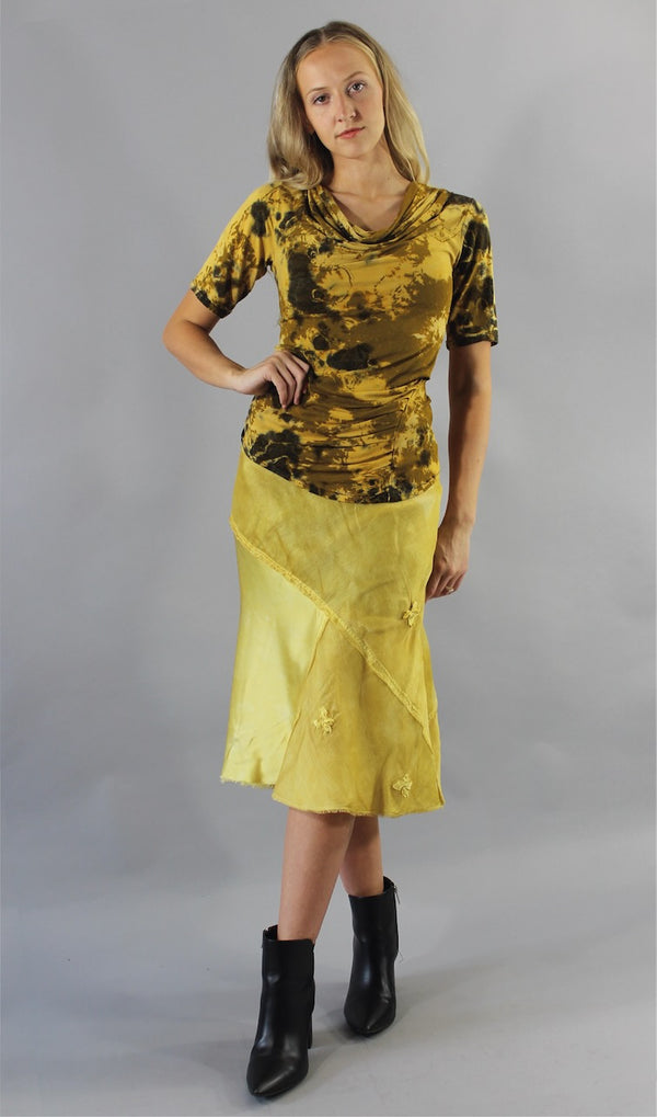Archive Silk Petal Skirt