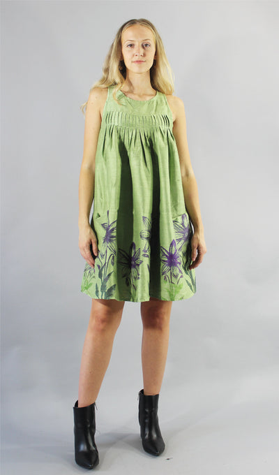 Archive Pleat Dress Celery