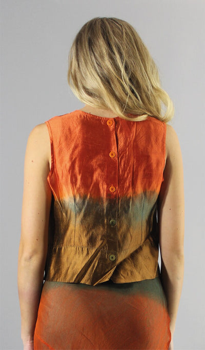 Archive Silk Shell Top Rust