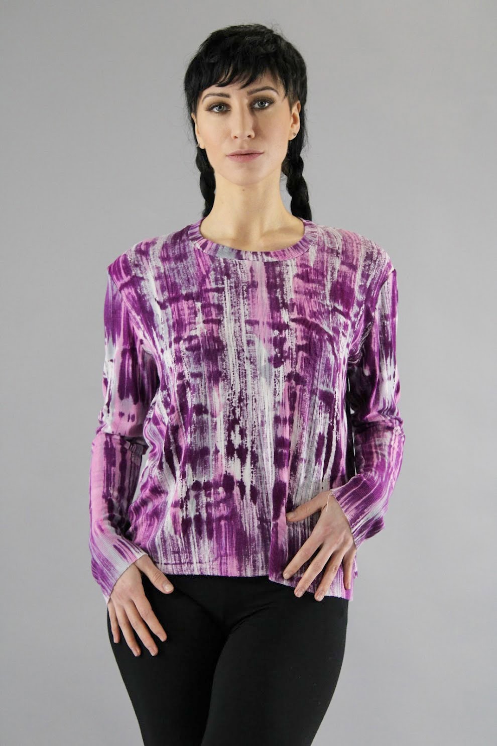 Brushed Rib Cozy T Berry