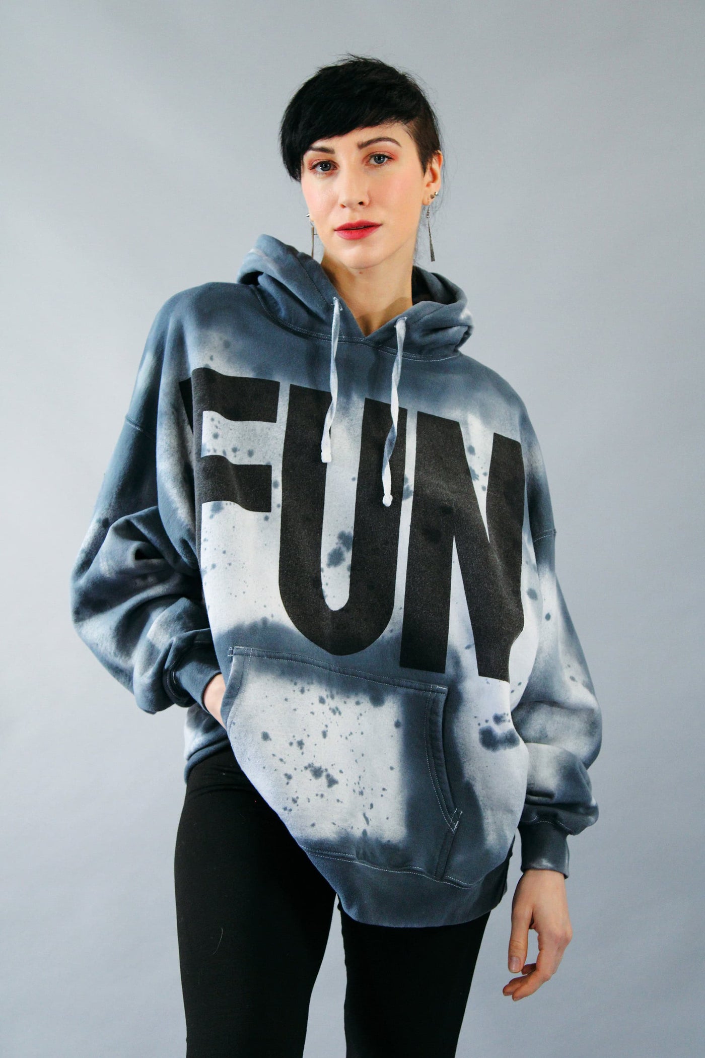 Big Hoodie FUN Grey