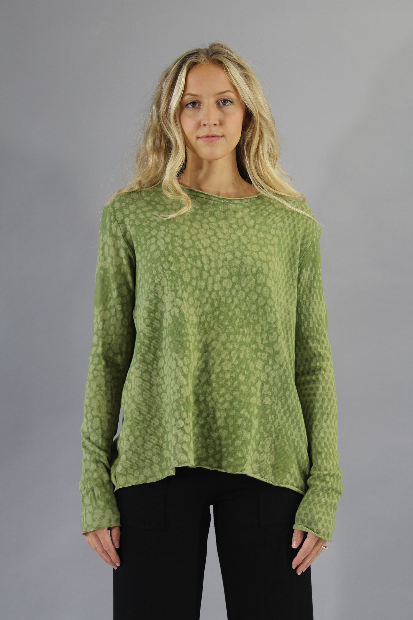Cozy Sweater Green Stone