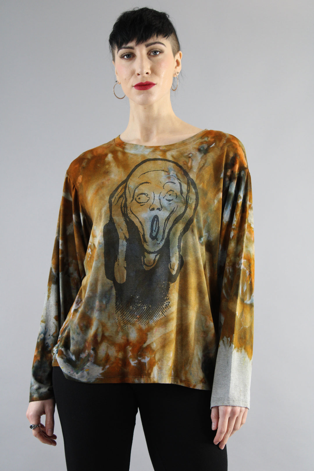 Chemise Femme Heyne Bogut Taille 5 (XL) – Tie Dye Fait Main – Coupe Ample Bohème