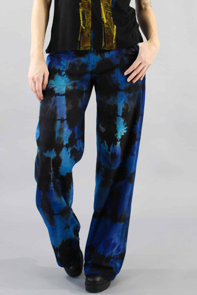 Fleece Pant Fold Blue